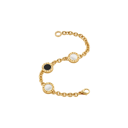 Accedi alla scheda di Bulgari BRACCIALE BVLGARI BVLGARI 50TH ANNIVERSARY IN ORO GIALLO CON ELEMENTI IN MADREPERLA E ONICE - BR860463