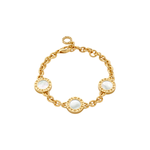 Accedi alla scheda di Bulgari BRACCIALE BVLGARI BVLGARI 50TH ANNIVERSARY IN ORO GIALLO CON ELEMENTI IN MADREPERLA E ONICE - BR860463