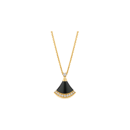 Accedi alla scheda di Bulgari COLLANA DIVAS' DREAM IN ORO ROSA CON ONICE E PAV&Eacute; DI DIAMANTI - CL860377