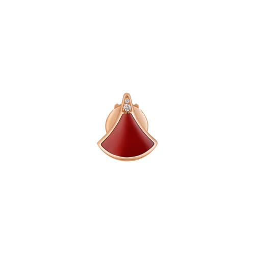 Accedi alla scheda di Bulgari ORECCHINO SINGOLO DIVAS' DREAM IN ORO ROSA CON CORNIOLA E DIAMANTI - OR860561