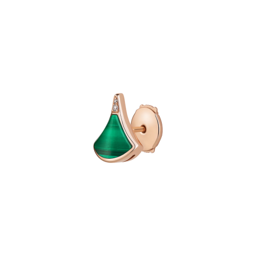 Accedi alla scheda di Bulgari ORECCHINO SINGOLO DIVAS' DREAM IN ORO ROSA CON MALACHITE E DIAMANTI - OR860562