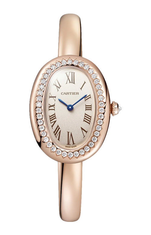 Accedi alla scheda di Cartier BAIGNOIRE MODELLO PICCOLO, ORO ROSA, DIAMANTI, MISURA 15, QUARZO - WJBA0041