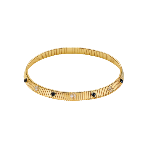 Accedi al prodotto correlato Bulgari COLLANA BVLGARI TUBOGAS CLASSIC IN ORO GIALLO CON ONICE E PAV&Eacute; DI DIAMANTI - CL860415