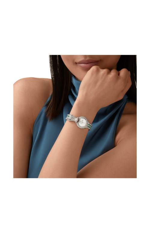 Accedi alla scheda di Cartier OROLOGIO GIOIELLO ANIMALIER, ORO BIANCO, DIAMANTI, SMERALDO, QUARZO - HPI01784