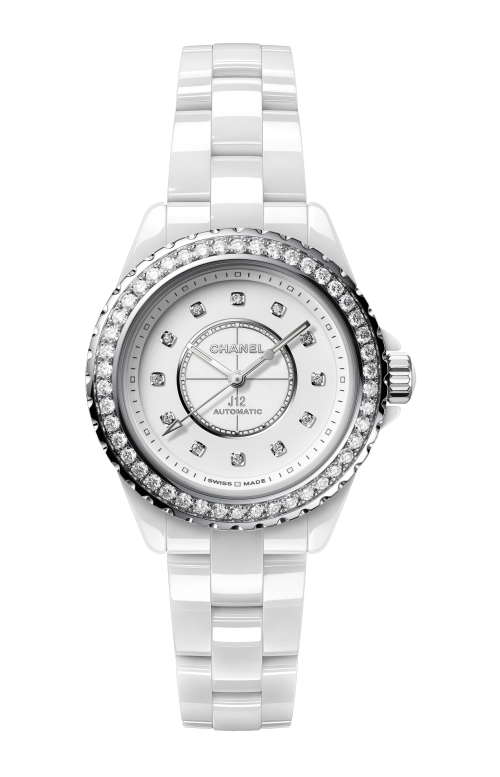 Accedi alla scheda di Chanel J12 CON LUNETTA DI DIAMANTI CALIBRO 12.2, 33 MM - H10473