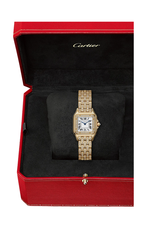 Accedi alla scheda di Cartier PANTH&Egrave;RE DE CARTIER, MODELLO PICCOLO, ORO GIALLO, DIAMANTI, QUARZO - WJPN0059