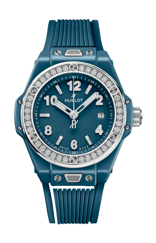 Accedi alla scheda di Hublot BIG BANG ONE CLICK PETROL BLUE CERAMIC DIAMONDS 33 MM - 485.ES.5171.RX.1204
