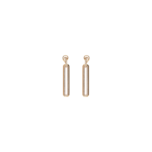 Accedi alla scheda di Bartorelli Italian Jewels ORECCHINI PENDENTI IN ORO ROSA E DIAMANTI - 000-5991NS