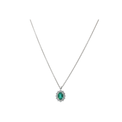 Accedi al prodotto correlato Bartorelli Italian Jewels COLLANA IN ORO BIANCO CON SMERALDO E DIAMANTI BIANCHI - 024-C2062