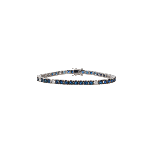 Accedi al prodotto correlato Bartorelli Italian Jewels BRACCIALE TENNIS IN ORO BIANCO CON ZAFFIRI BLU E DIAMANTI BIANCHI - 171-2982-48D