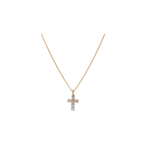 Accedi alla scheda di Bartorelli Italian Jewels COLLNA IN ORO ROSA CON CROCE DI DIAMANTI BIANCHI - 117-C349