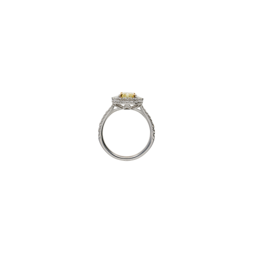 Accedi alla scheda di Bartorelli Italian Jewels ANELLO IN ORO BIANCO 18 CARATI CON DIAMANTE CENTRALE CERTIFICATO GIA FANCY YELLOW, DIAMANTI LATERALI, DOPPIO CONTORNO E DIAMANTI SUL GAMBO DEMI-PAV&Eacute; - 000-4982NS