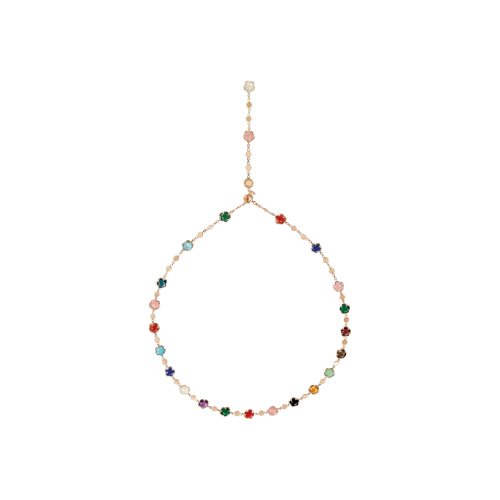 Accedi alla scheda di Pasquale Bruni COLLANA  FIGLIA DEI FIORI IN ORO ROSA CON AGATA VERDE, CORNIOLA ROSSA, ONICE, PIETRA DI LUNA BIANCA, CALCEDONIO ROSA, CITRINO, AMETISTA, TOPAZIO BLU LONDON, QUARZO FUM&Eacute;, TOPAZIO BLU, LAPISLAZZULI, CRISOPRASIO, GRANATO ROSSO, TURCHESE E DIAMANTI - 16704R