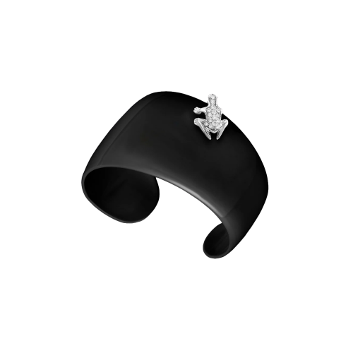 Accedi alla scheda di Dada Arrigoni BRACCIALE HAPPY FROG CUFF B&W - DHF03BRTNBBDI