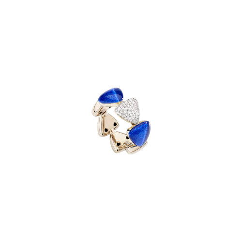 Accedi alla scheda di Vhernier ANELLO FRECCIA MIDI IN ORO BIANCO CON DIAMANTI E CRISTALLO LAPIS - PG1501A0464