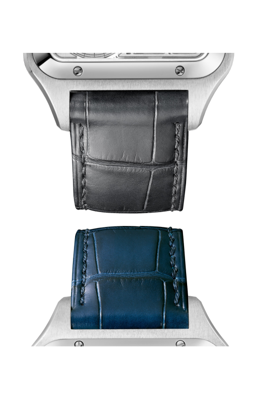 Accedi alla scheda di Cartier SANTOS-DUMONT SCHELETRATO CON MICRO-ROTORE MODELLO GRANDE, ACCIAIO, AUTOMATICO - WHSA0032