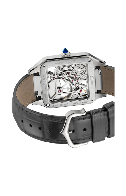 Accedi alla scheda di Cartier SANTOS-DUMONT SCHELETRATO CON MICRO-ROTORE MODELLO GRANDE, ACCIAIO, AUTOMATICO - WHSA0032