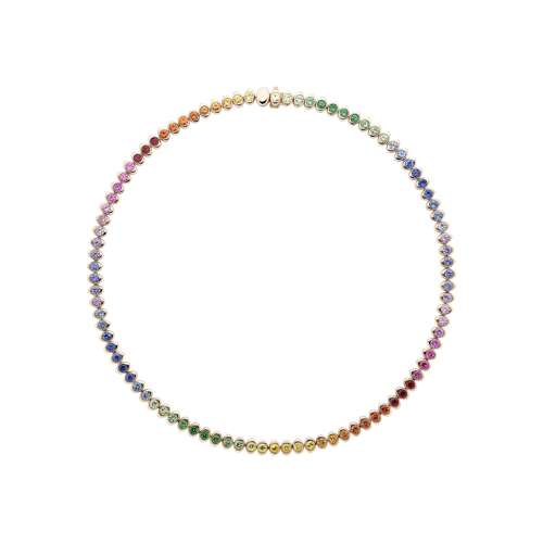Accedi alla scheda di Faberg&eacute; COLLANA COLOURS OF LOVE CON PIETRE PREZIOSE MULTICOLORE RAINBOW COSMIC CURVE - 2237NE3501
