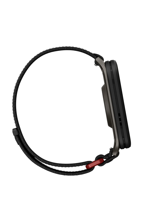 Accedi alla scheda di Garmin VENU&reg; X1 BLACK & SLATE, FONDELLO IN TITANIO E CINTURINO IN NYLON COMFORTFIT BLACK - 010-02980-02