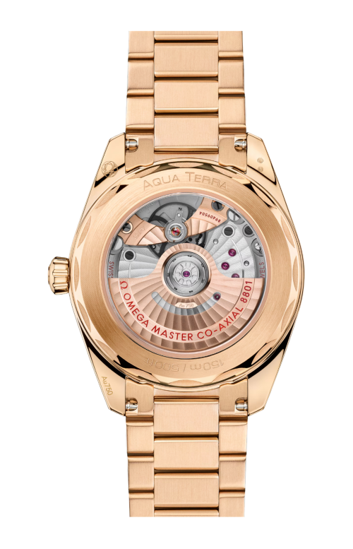 Accedi alla scheda di Omega SEAMASTER AQUA TERRA 150M 38 MM, ORO MOONSHINE&trade; SU ORO MOONSHINE&trade; - 220.50.38.20.03.001