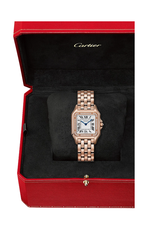 Accedi al prodotto correlato Cartier PANTH&Egrave;RE DE CARTIER  MODELLO MEDIO, ORO ROSA, DIAMANTI, QUARZO - WJPN0088