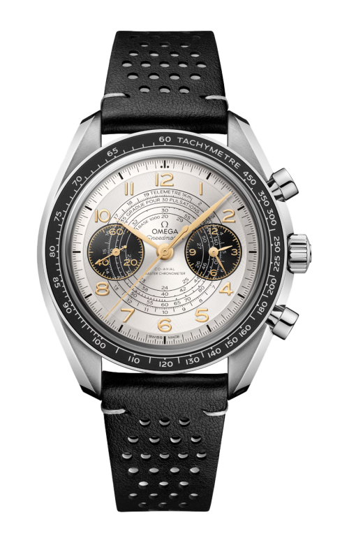 Accedi alla scheda di Omega SPEEDMASTER CHRONOSCOPE 43 MM, ACCIAIO SU PELLE - 522.32.43.51.02.001