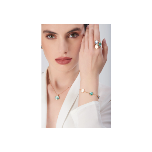 Accedi alla scheda di Pasquale Bruni BRACCIALE PETIT JOLI LUNAIRE IN ORO ROSA CON GEMMA PEARL OF THE MOON, GEMMA LUNAR GARDEN, GEMMA LUNAR NIGHT BLUE E DIAMANTI - 16682R
