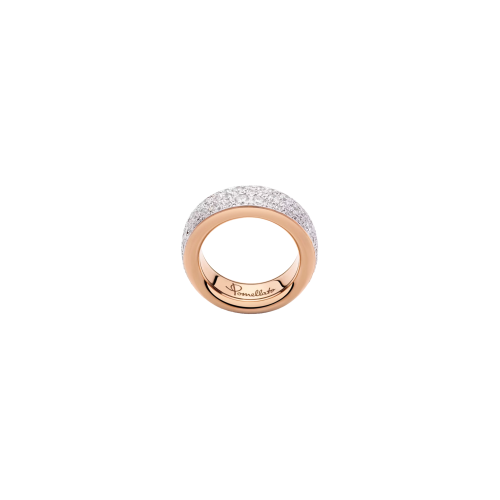 Accedi alla scheda di Pomellato ANELLO ICONICA SLIM IN ORO ROSA E PAV&Eacute; DI DIAMANTI - PAC4008O7WHRDB000