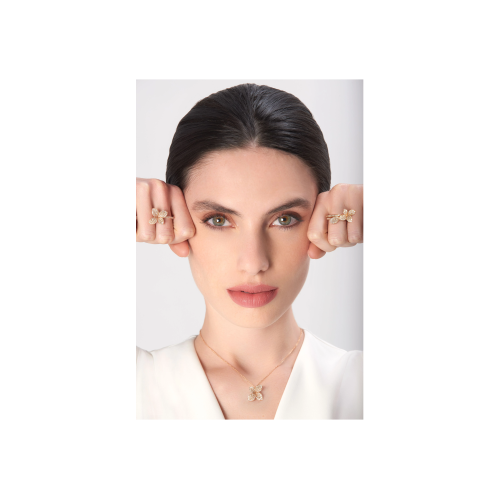 Accedi alla scheda di Pasquale Bruni ANELLO PETIT GARDEN FIORE MEDIO IN ORO ROSA CON DIAMANTI - 15376R