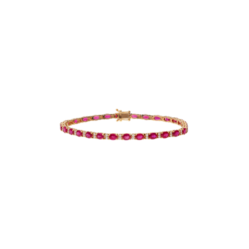 Accedi alla scheda di Bartorelli Italian Jewels BRACCIALE TENNIS IN ORO ROSA CON RUBINI ALTERNATI A DIAMANTI - 421-BR-OV-4-3
