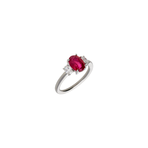 Accedi al prodotto correlato Bartorelli Italian Jewels ANELLO IN ORO BIANCO CON RUBINO CENTRALE E DIAMANTI LATERALI - 372-3698-GL