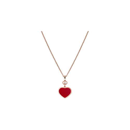 Accedi al prodotto correlato Chopard CHOPARD - PENDENTE CON CATENA MY HAPPY HEARTS ORO ROSA ETICO, DIAMANTE, CORNIOLA - 797482