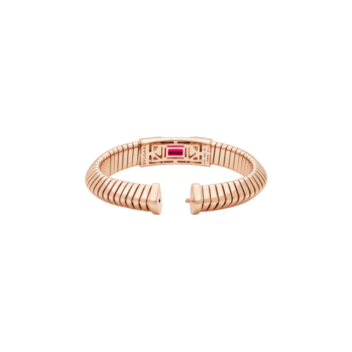 Accedi alla scheda di Bulgari BRACCIALE BULGARI TUBOGAS COLOR IN ORO ROSA CON DIAMANTI E RUBELLITE - BR860811