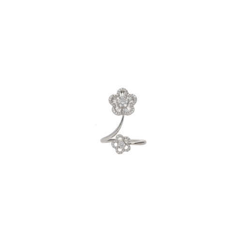 Accedi alla scheda di Bartorelli Italian Jewels ANELLO IN ORO BIANCO CON FIORI DI DIAMANTI BIANCHI - BAAN305