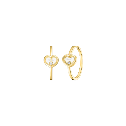 Accedi alla scheda di Chopard CHOPARD - ORECCHINI A CERCHIO HAPPY HEARTS, ORO GIALLO  ETICO, DIAMANTI - 83A192-0301