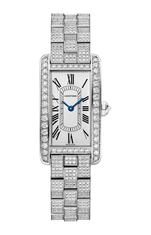 Accedi alla scheda di Cartier TANK AM&Eacute;RICAINE MODELLO PICCOLO, ORO BIANCO, DIAMANTI, QUARZO - HPI01847