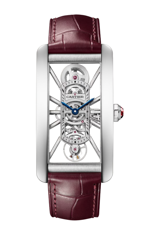 Accedi alla scheda di Cartier TANK AM&Eacute;RICAINE SCHELETRATO MODELLO GRANDE, PLATINO, MANUALE - WHTA0041