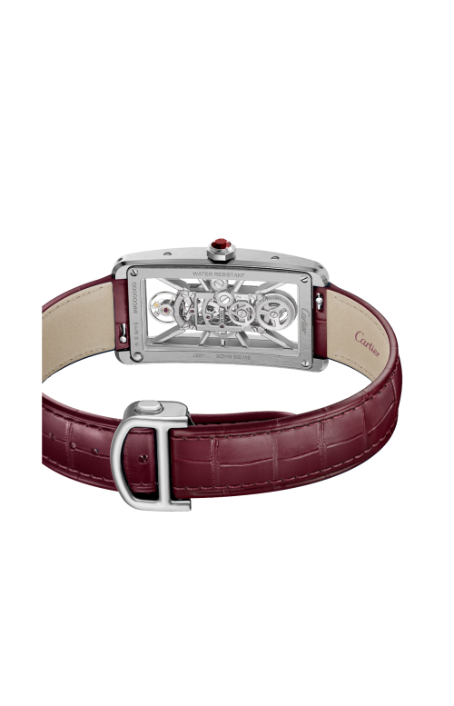 Accedi alla scheda di Cartier TANK AM&Eacute;RICAINE SCHELETRATO MODELLO GRANDE, PLATINO, MANUALE - WHTA0041