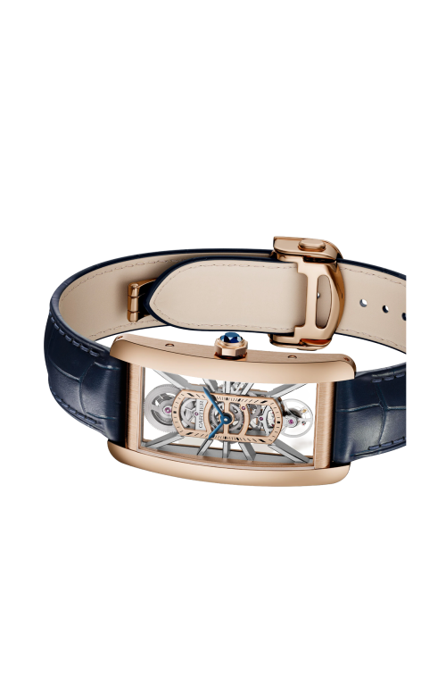 Accedi alla scheda di Cartier TANK AM&Eacute;RICAINE SCHELETRATO MODELLO GRANDE, ORO ROSA, MANUALE - WHTA0040