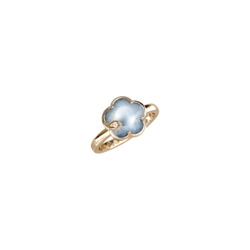 Accedi alla scheda di Pasquale Bruni ANELLO PETIT JOLI IN ORO ROSA CON PIETRA LUNAR NIGHT BLUE IN ONICE E PIETRA DI LUNA - 16782R