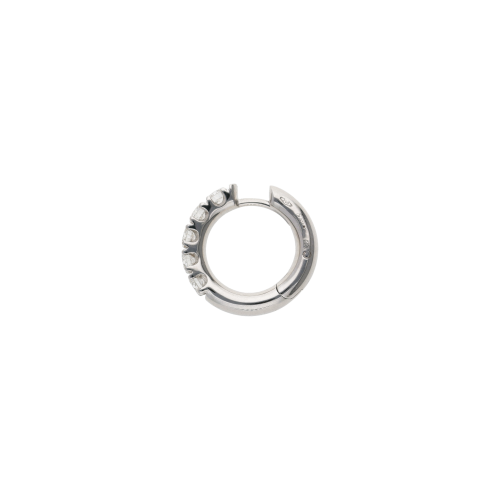 Accedi alla scheda di Bartorelli Italian Jewels ORECCHINI A CERCHIO PICCOLO IN ORO BIANCO E DEMI-PAV&Eacute; DI DIAMANTI - 117-OR880-5