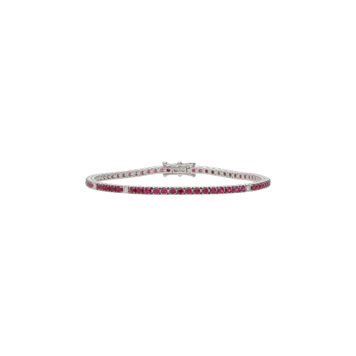 Accedi al prodotto correlato Bartorelli Italian Jewels BRACCIALE TENNIS IN ORO BIANCO CON RUBINI E SATELLITI DIAMANTI - 329-PRE-D