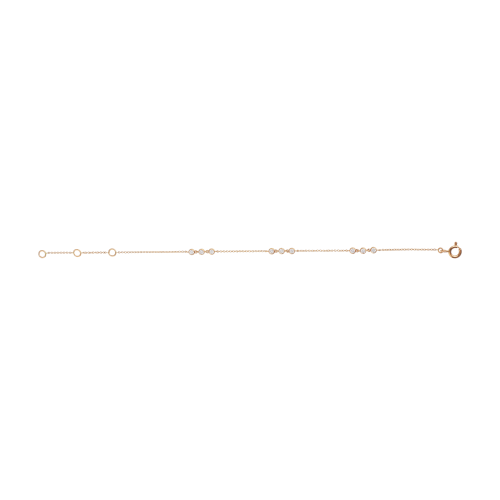 Accedi alla scheda di Bartorelli Italian Jewels BRACCIALE MORBIDO IN ORO ROSA CON 9 DIAMANTI A INTERVALLO - 370-XB4156