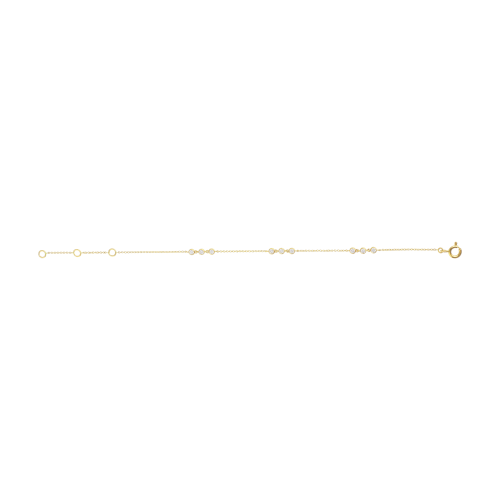 Accedi alla scheda di Bartorelli Italian Jewels BRACCIALE MORBIDO IN ORO GIALLO CON 9 DIAMANTI A INTERVALLO - 370-XB4156