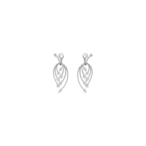 Accedi alla scheda di Bartorelli Italian Jewels ORECCHINI PENDENTI IN ORO BIANCO FULL PAV&Eacute; DI DIAMANTI - BOCRAMIGOCCIAOBDIAFULL