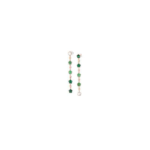 Accedi alla scheda di Pasquale Bruni ORECCHINI PENDENTI FIGLIA DEI FIORI IN ORO ROSA CON AGATA VERDE, MALACHITE E CRISOPRASIO - 16776R