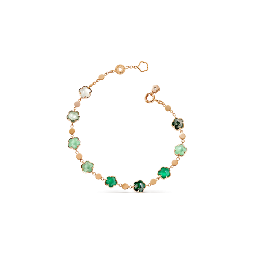 Accedi alla scheda di Pasquale Bruni BRACCIALE FIGLIA DEI FIORI IN ORO ROSA CON AGATA VERDE, PIETRA DI LUNA BIANCA, MALACHITE, CRISOPRASIO, PRASIOLITE, AVVENTURINA VERDE, AGATA MUSCHIATA E DIAMANTE - 16780R