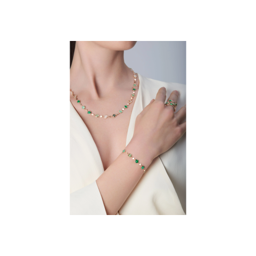 Accedi alla scheda di Pasquale Bruni BRACCIALE FIGLIA DEI FIORI IN ORO ROSA CON AGATA VERDE, PIETRA DI LUNA BIANCA, MALACHITE, CRISOPRASIO, PRASIOLITE, AVVENTURINA VERDE, AGATA MUSCHIATA E DIAMANTE - 16780R