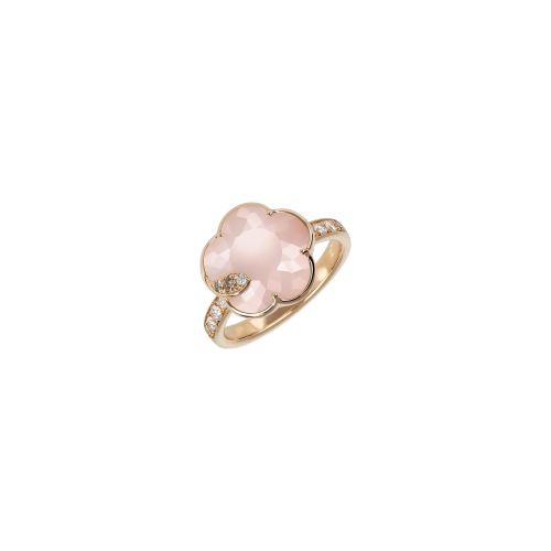 Accedi alla scheda di Pasquale Bruni ANELLO PETIT JOLI LUNAIRE IN ORO ROSA CON DOPPIETTA DI CALCEDONIO ROSA E PIETRA DI LUNA BIANCA E DIAMANTI - 16593R