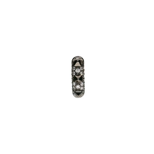 Accedi alla scheda di Bartorelli Italian Jewels MONO ORECCHINO PIRAMIDI CERCHIO PICCOLO MODELLO SOTTILE IN ORO NERO E PAVE' DI DIAMANTI BIANCHI - MONOVE27813DBW